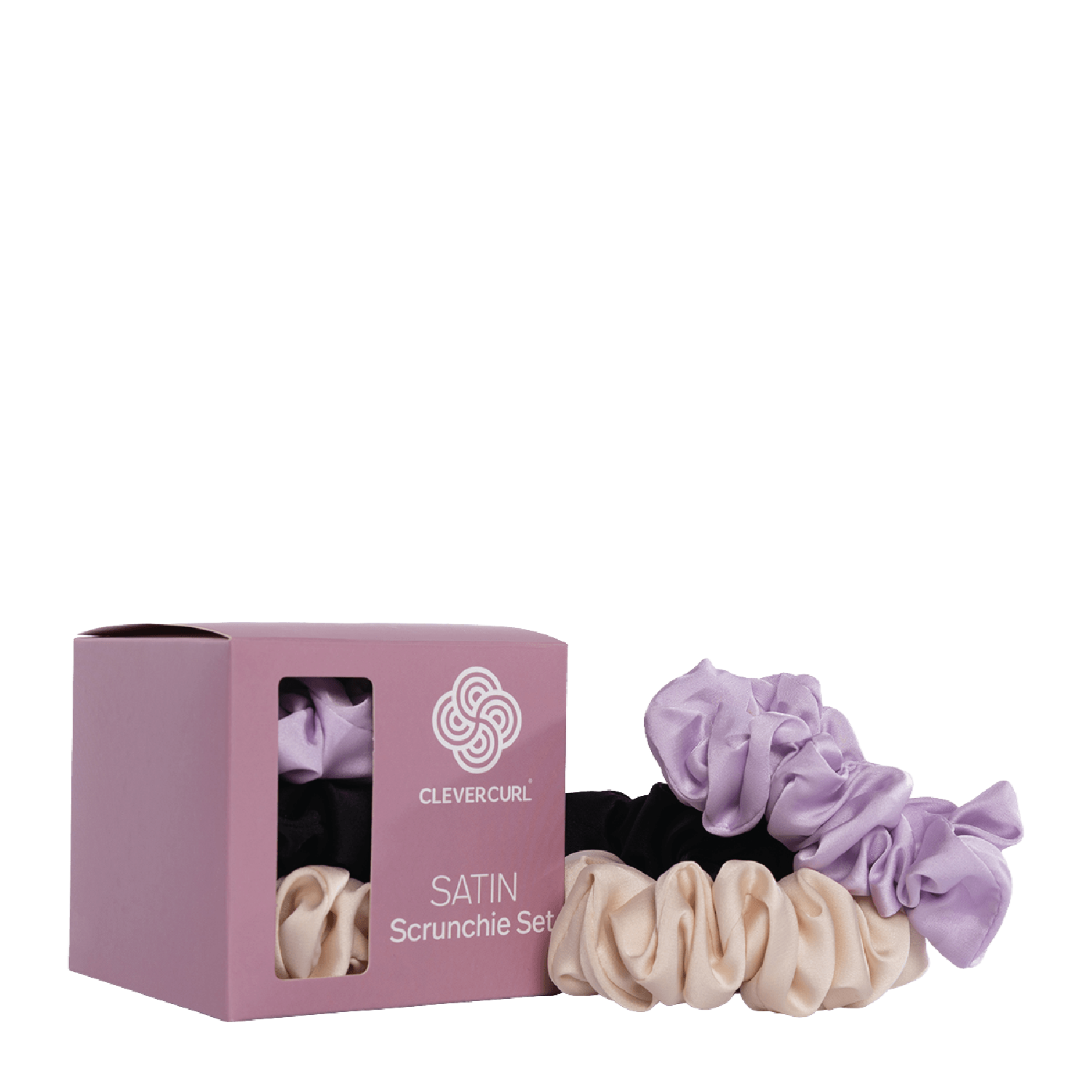 Clever Curl Satin Scrunchies Set of 3
