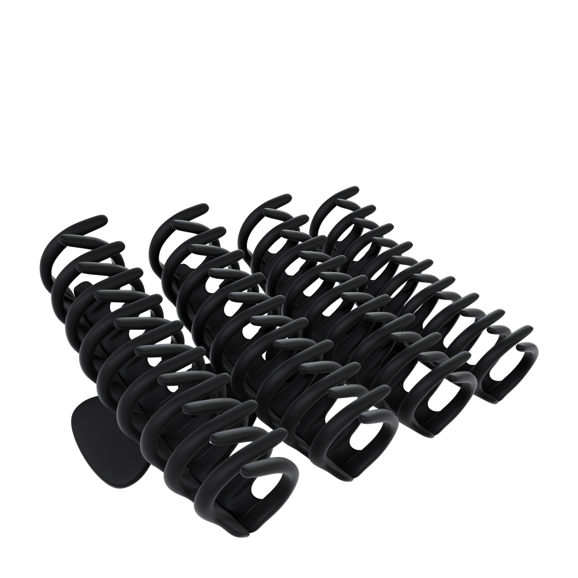 Framar Claw Clips Black Pack of 4