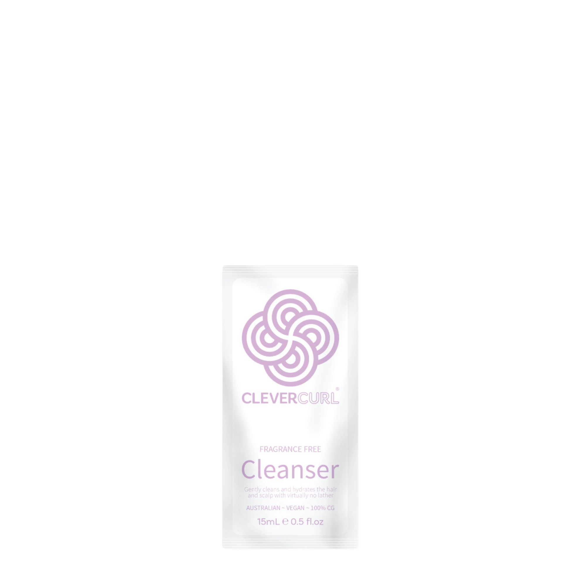 Clever Curl Fragrance Free Cleanser 15ml sachet