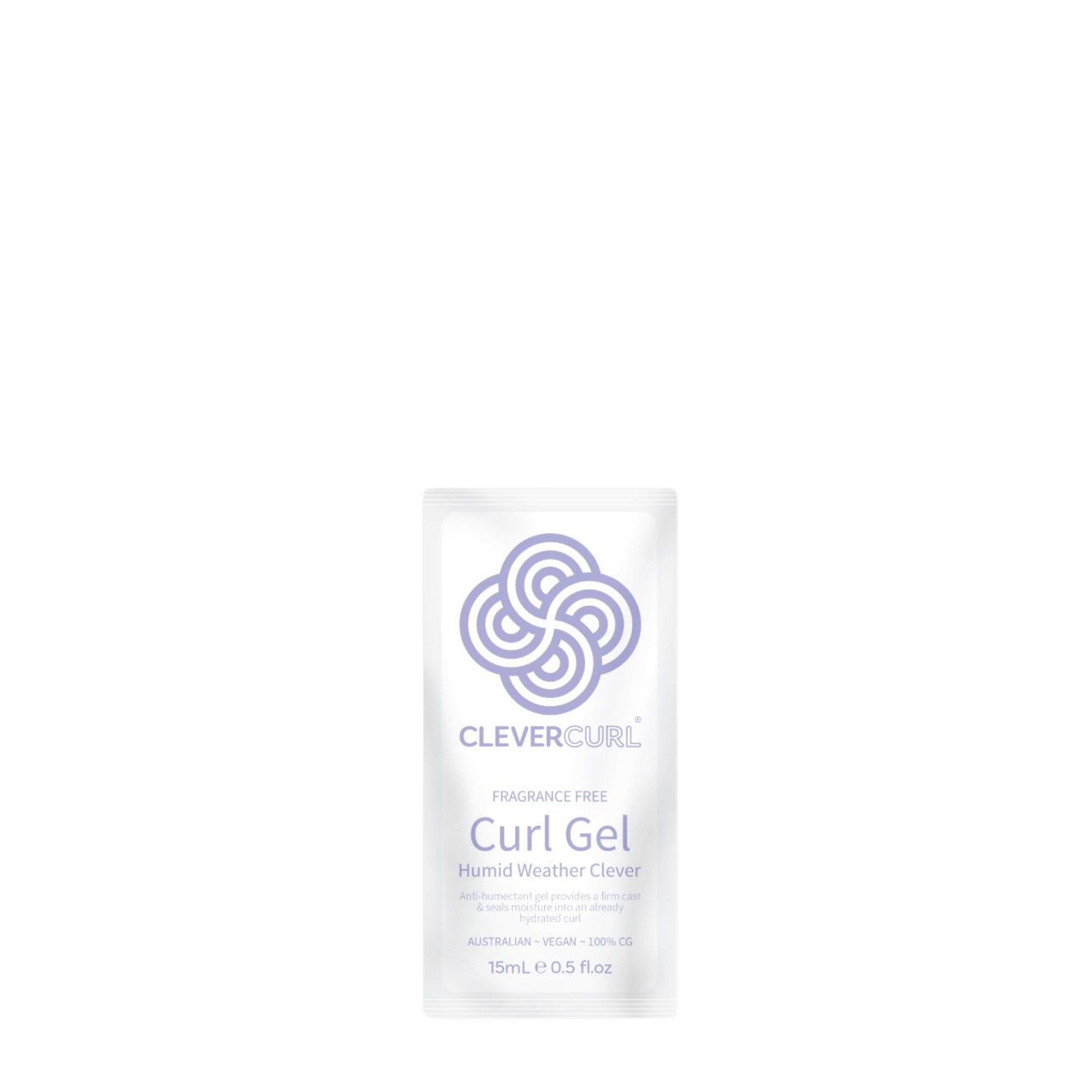 Clever Curl Fragrance Free Humid Weather Gel 15ml sachet