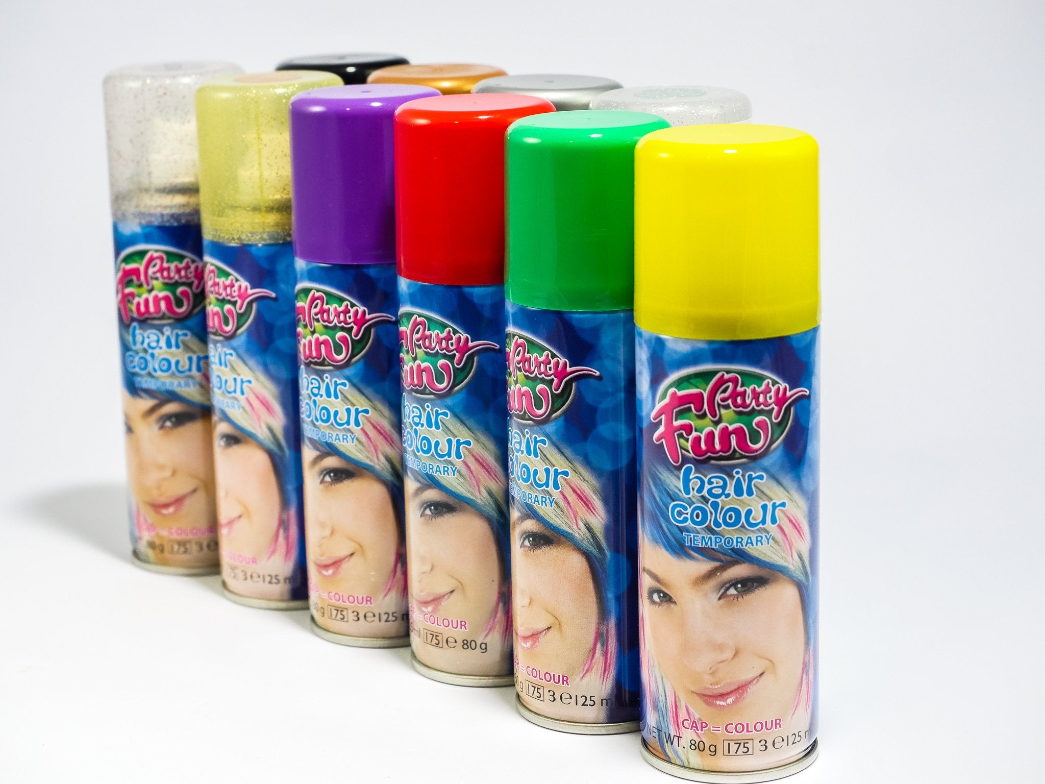 Party Fun Silver Glitter Hairspray 125ml