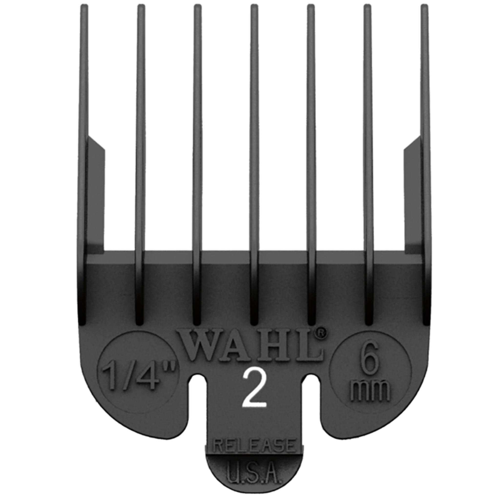 Wahl Black Plastic Tab Clipper Comb 6mm/#2