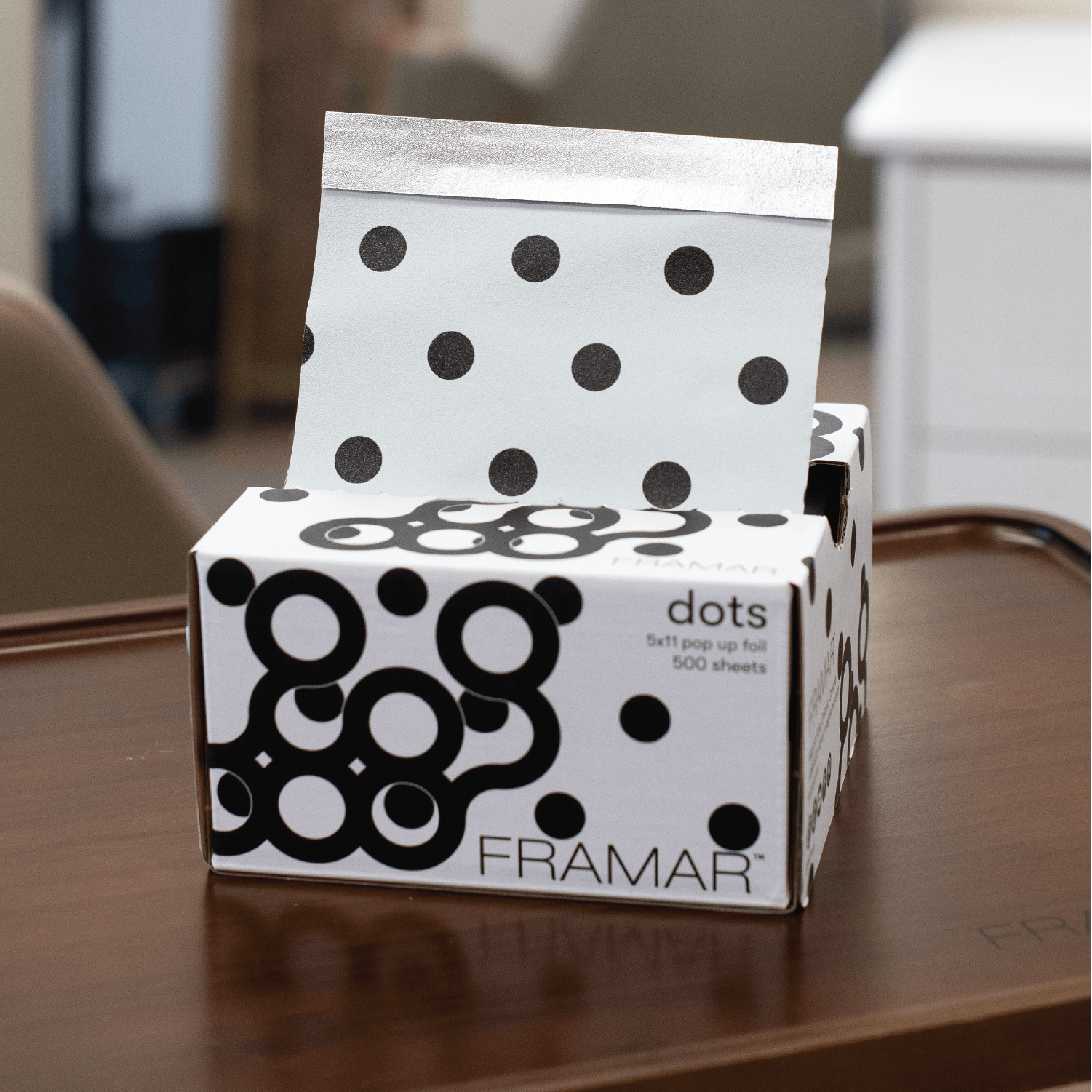 Framar Dots Black/White 5x11 Pop Ups 500 Sheets