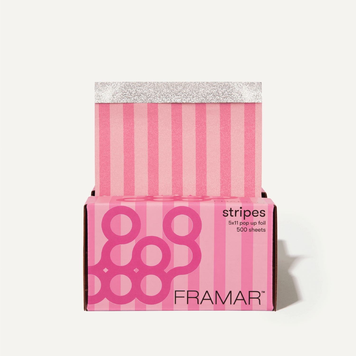 Framar Stripes Pink 5x11 Pop Ups 500 Sheets