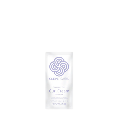 Clever Curl Fragrance Free Curl Cream 15ml sachet