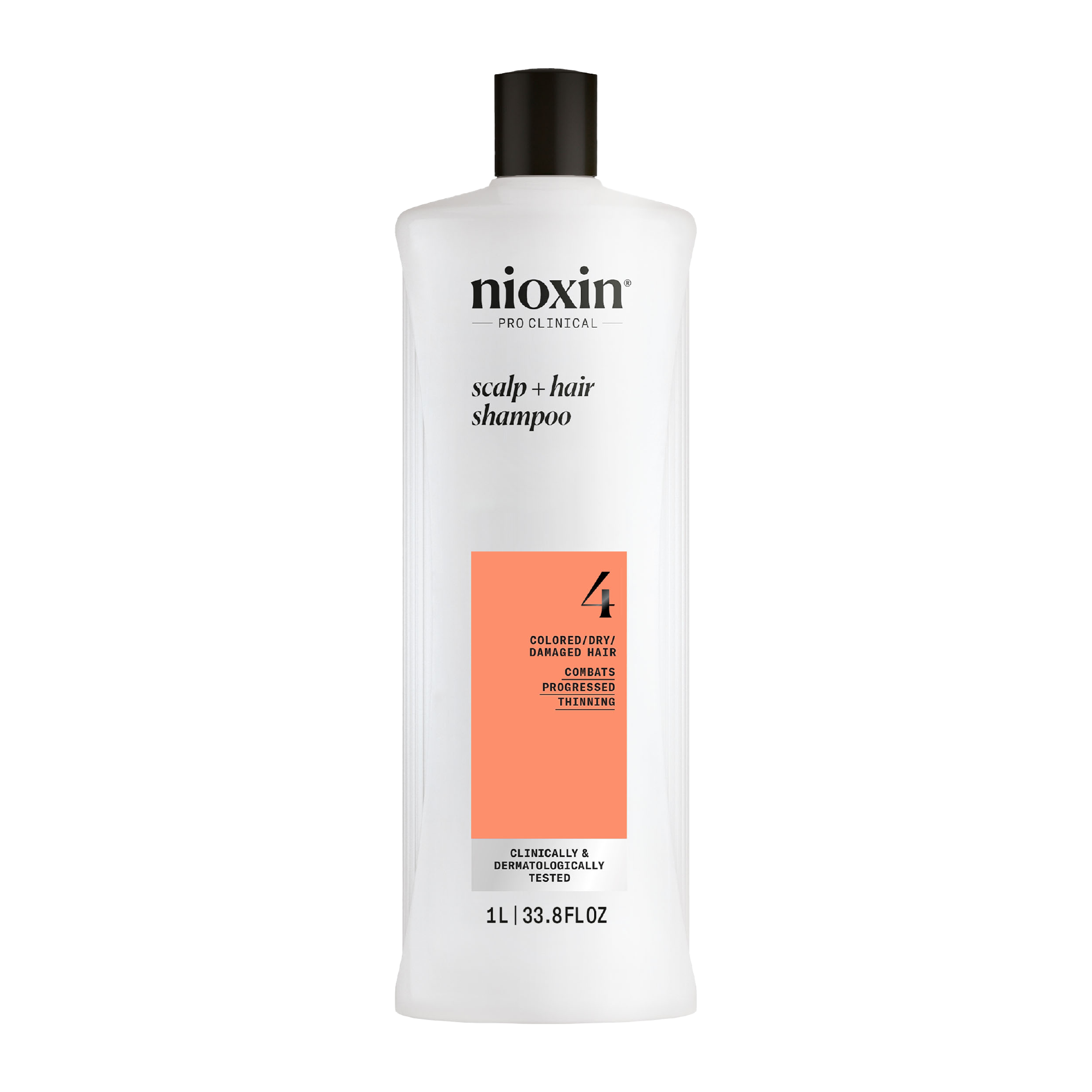 Nioxin System 4 Scalp + Hair Thickening Shampoo For Damaged Hair with Progressed Thinning 1 Litre