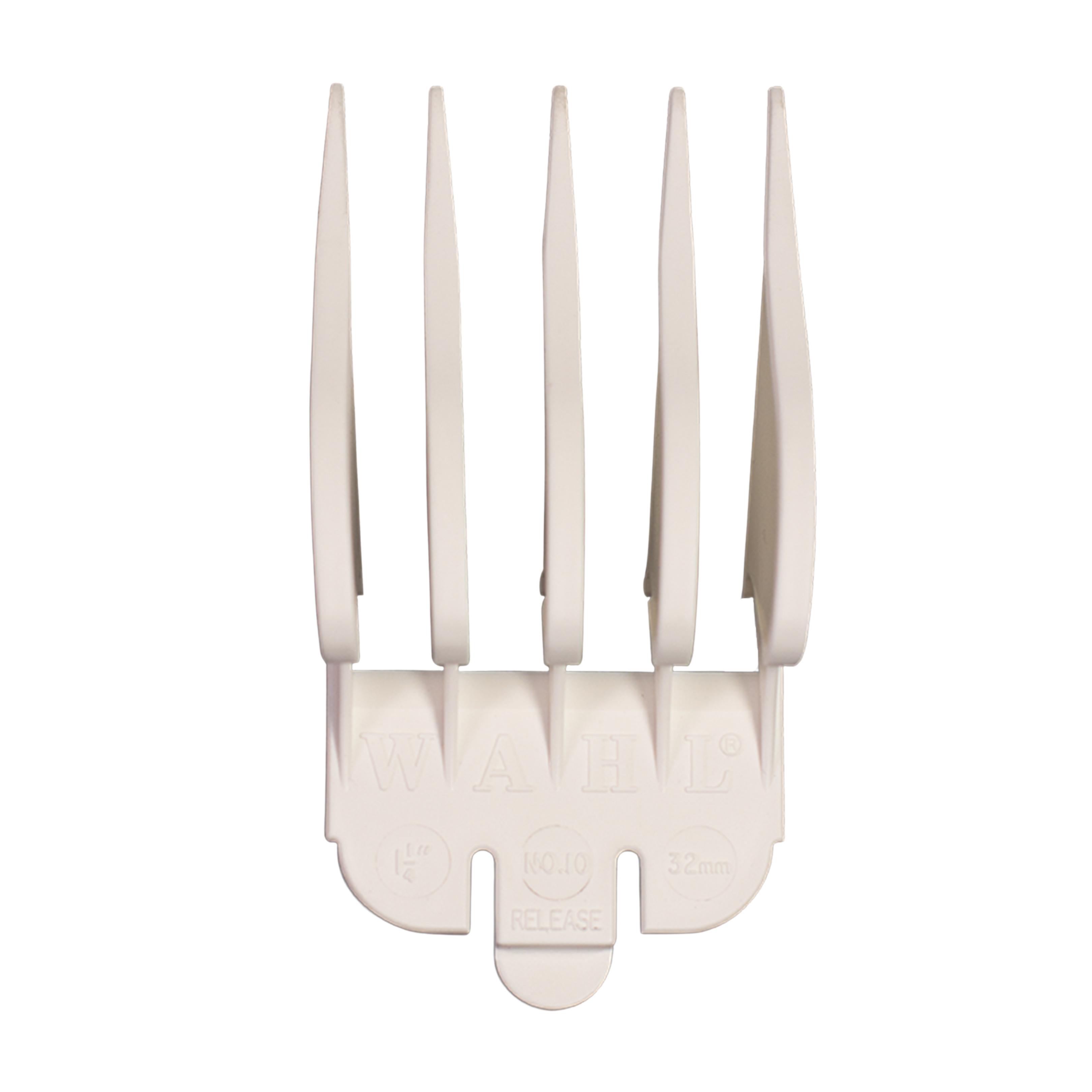 Wahl White Plastic Tab Clipper Comb #10
