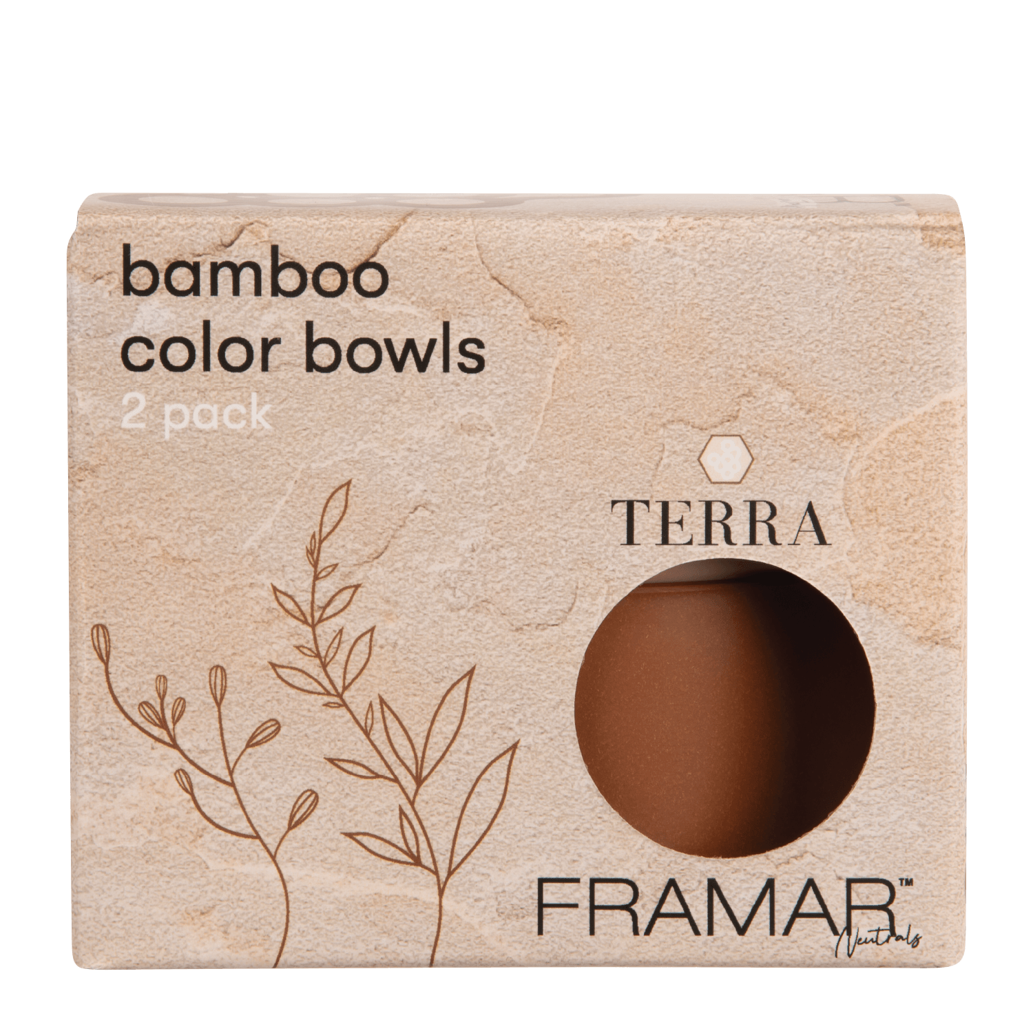 Framar Bamboo Bowls 2pc Neutrals Terra - Limited Edition