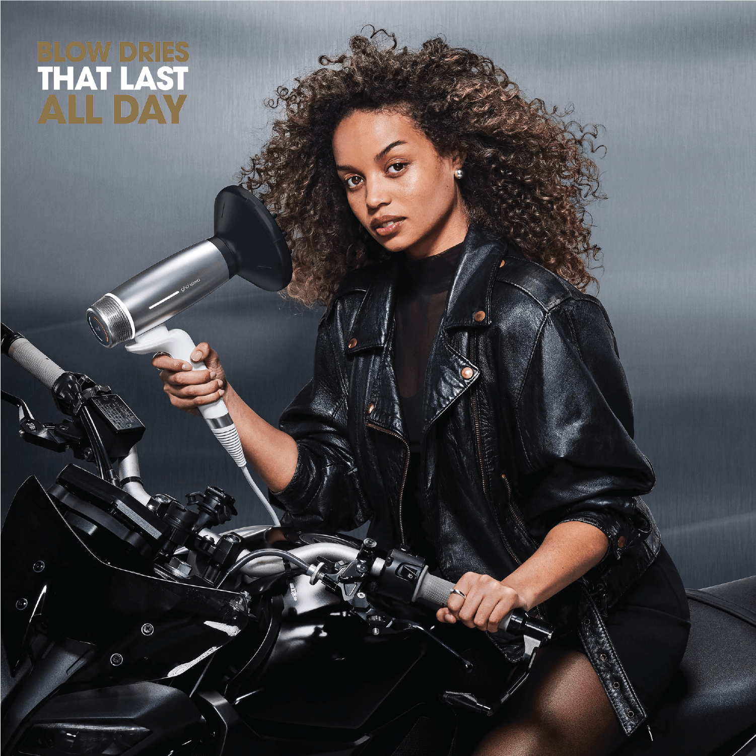 ghd Speed Ionic Hair Dryer in Metallic White