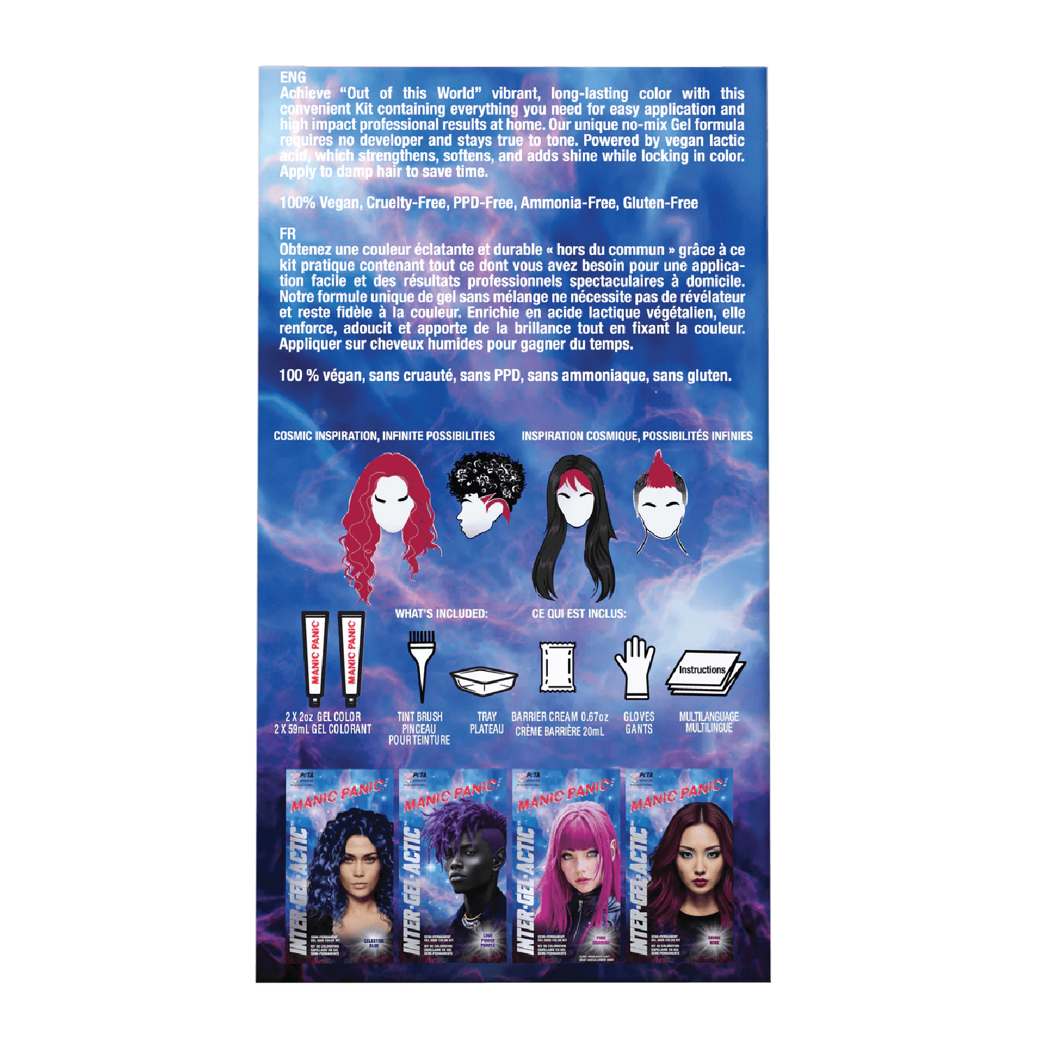 Manic Panic® Inter-GEL-actic™ Hair Color Kit - Red Velvet™