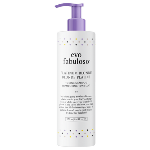 Evo FABULOSO Platinum Blonde Toning Shampoo 250ml