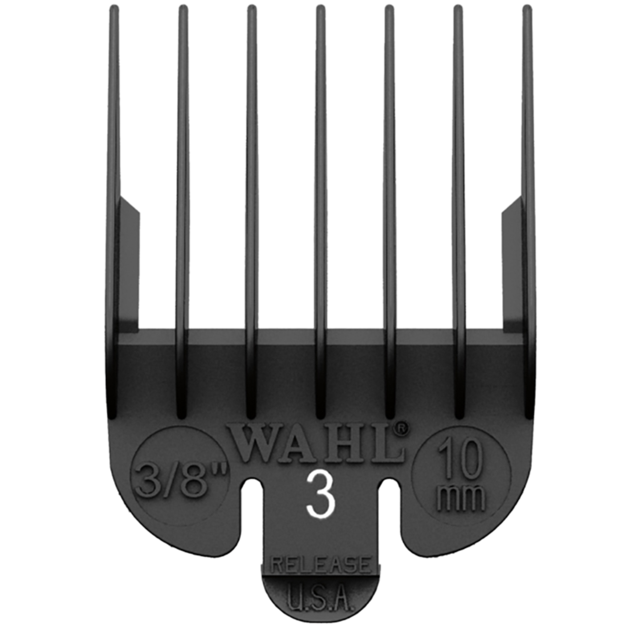 Wahl Black Plastic Tab Clipper Comb 10mm/#3