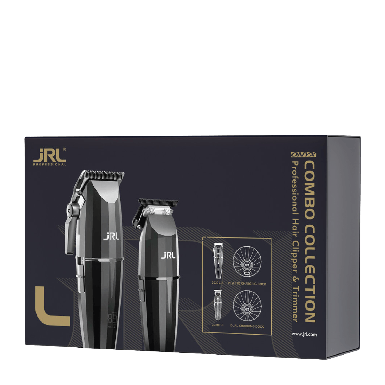 JRL ONYX Clipper and Trimmer Duo - Black