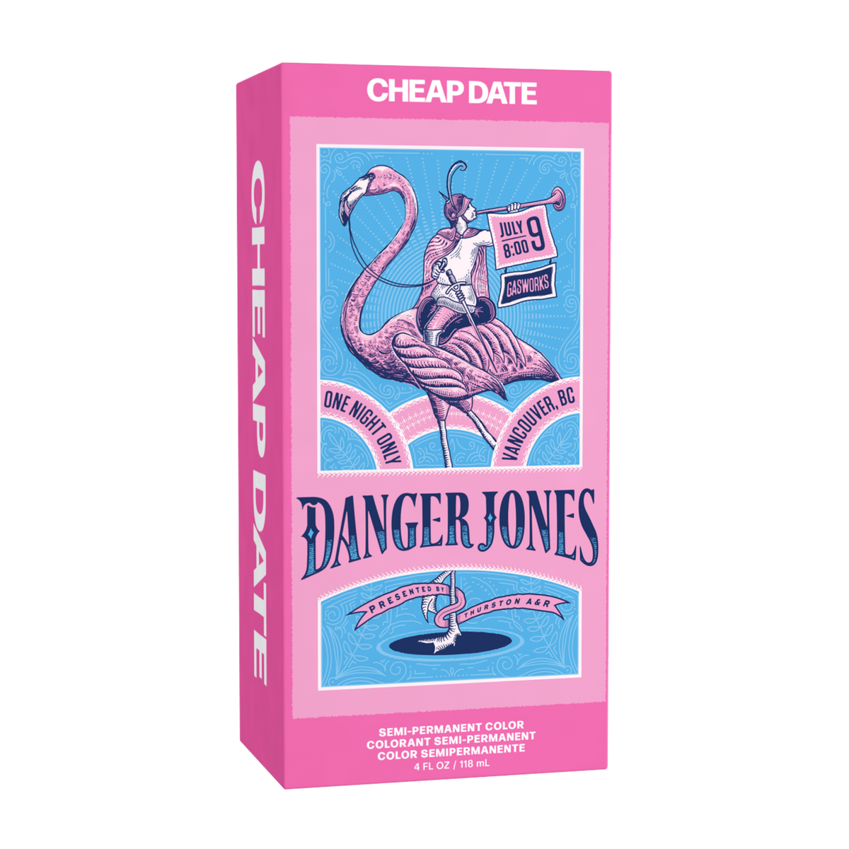 Danger Jones Semi-Permanent Colour - Cheap Date (Light Pink)  118ml