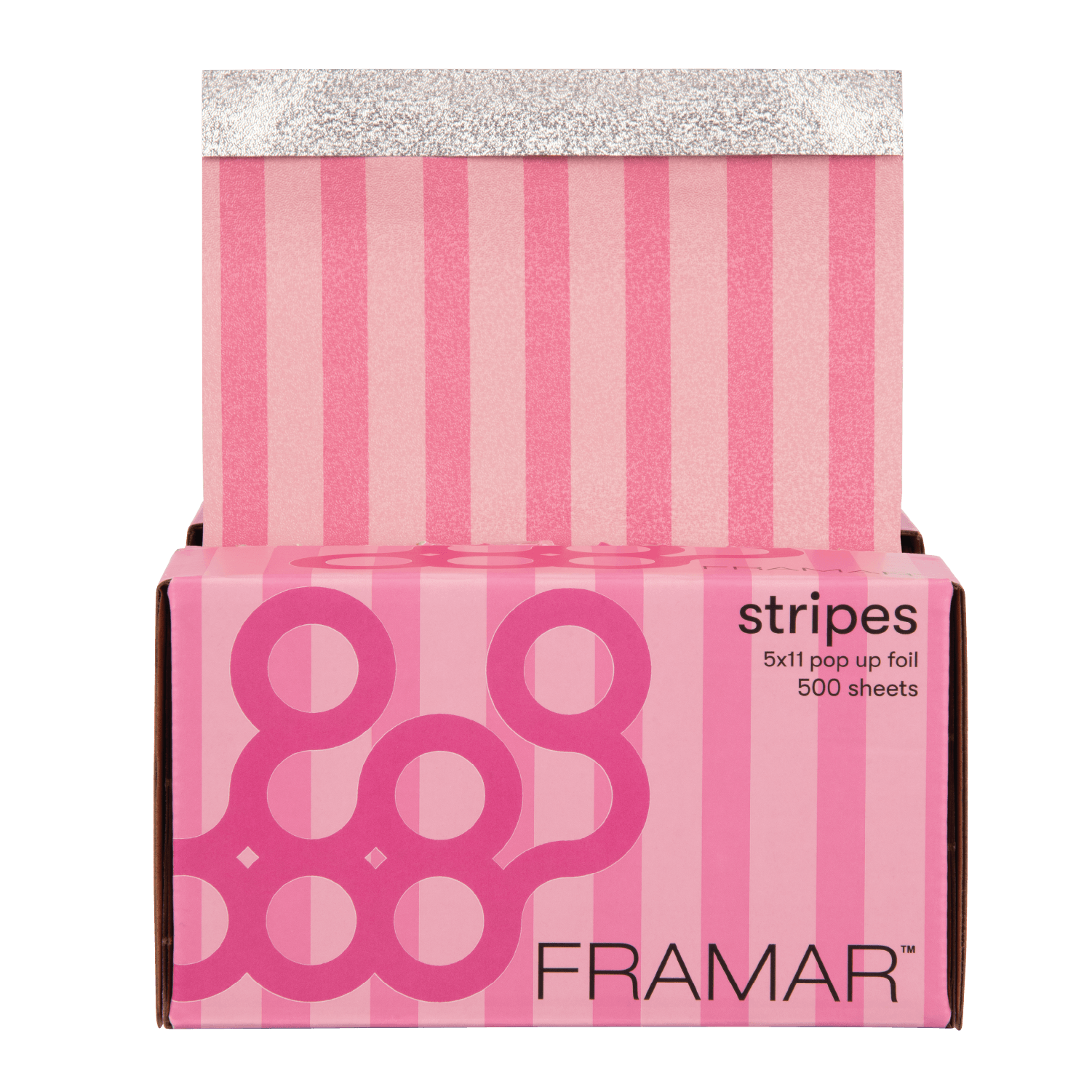 Framar Stripes Pink 5x11 Pop Ups 500 Sheets