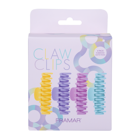Framar Claw Clips Pastel Pack of 4