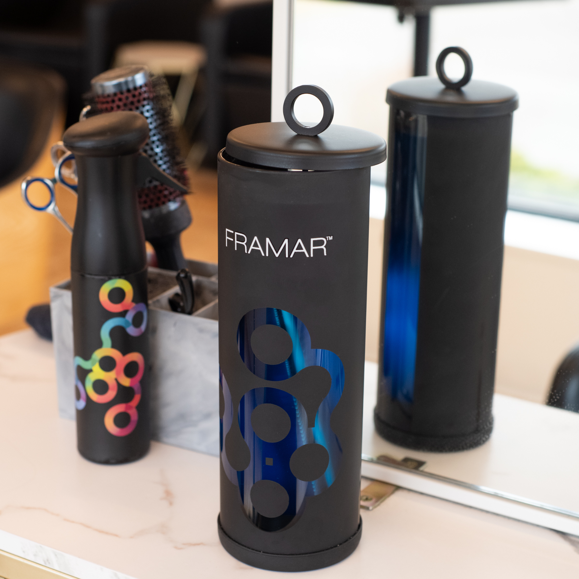 Framar Disinfectant Jar - Matt Black