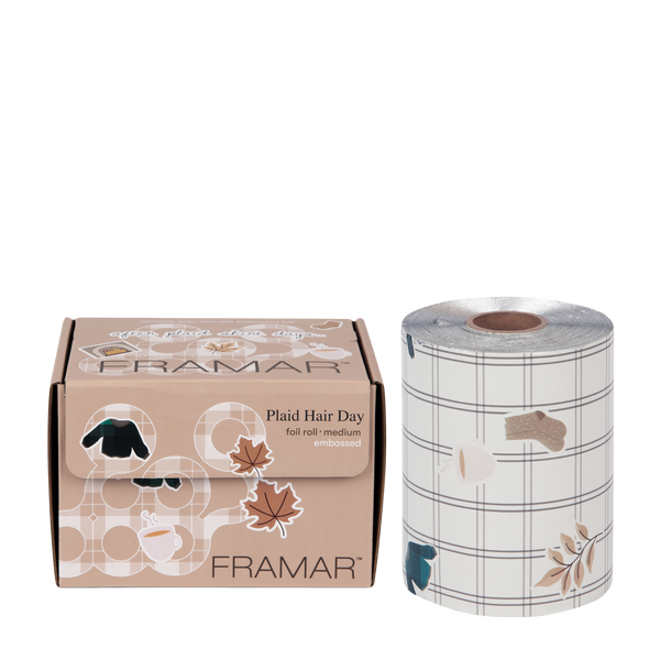 Framar Embossed Roll - Plaid Hair Day  - Med - 320ft - Limited Edition