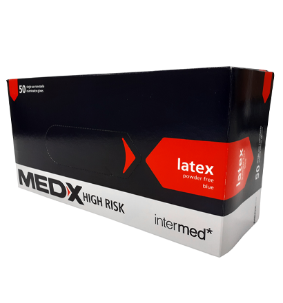 Med X Powder Free Textured Gloves Xtra Large 50pk *