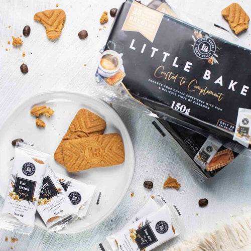 Traditional Belgian Caramel Biscuits - Little Bakes box of 100 Wrapped