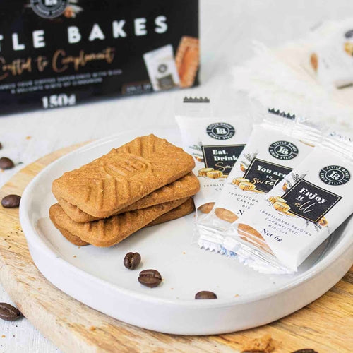 Traditional Belgian Caramel Biscuits - Little Bakes box of 100 Wrapped