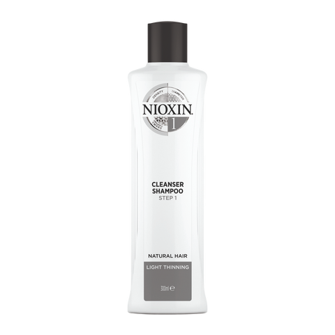 Nioxin System 1 Cleanser Shampoo 300ml For Natural Hair With Light Thinning *