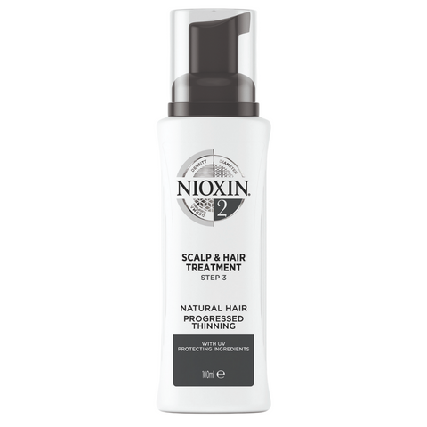 Nioxin System 2 Scalp & Hair Treatment 100ml For Natural Hair With Progressed Thinning *