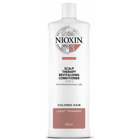 Nioxin System 3 Scalp Therapy Revitalising Conditioner 1 Litre For Coloured Hair With Light Thinning *