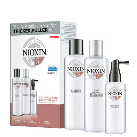 Nioxin System 3 Trial Kit For Coloured Hair With Light Thinning *