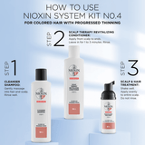 Nioxin System 4 Cleanser Shampoo 300ml For Coloured Hair With Progressed Thinning *