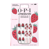 OPI xPRESS/ON Instant Gel-Like Salon Manicure - Tastes Like Strawberries - Long