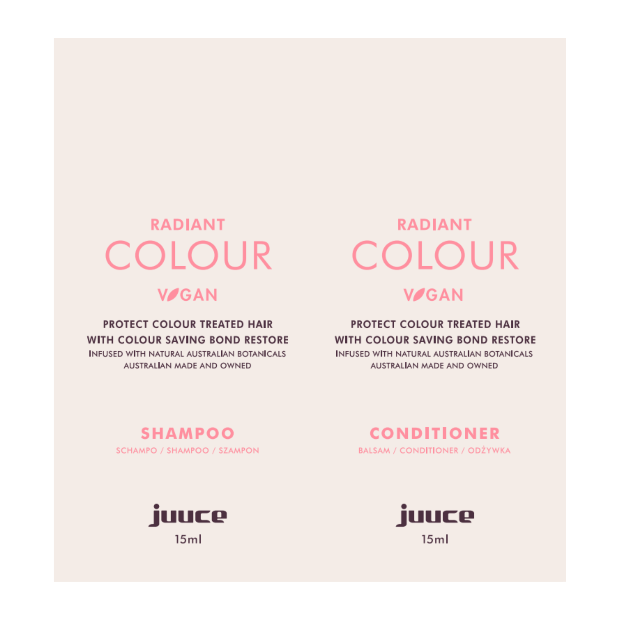 JUUCE Radiant Colour Sachet Duo