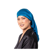 Splash Happy Long Silk Bonnet - Lapis