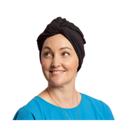 Splash Happy Silk Lined Tubular Hair Wrap - Midnight