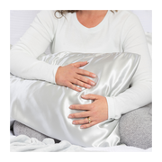 Splash Happy Silk Pillowcase - Silver Grey