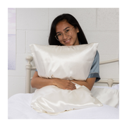 Splash Happy Silk Pillowcase - White