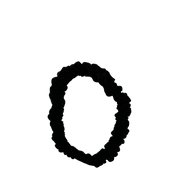 Splash Happy Silk Scrunchie Mini - Black