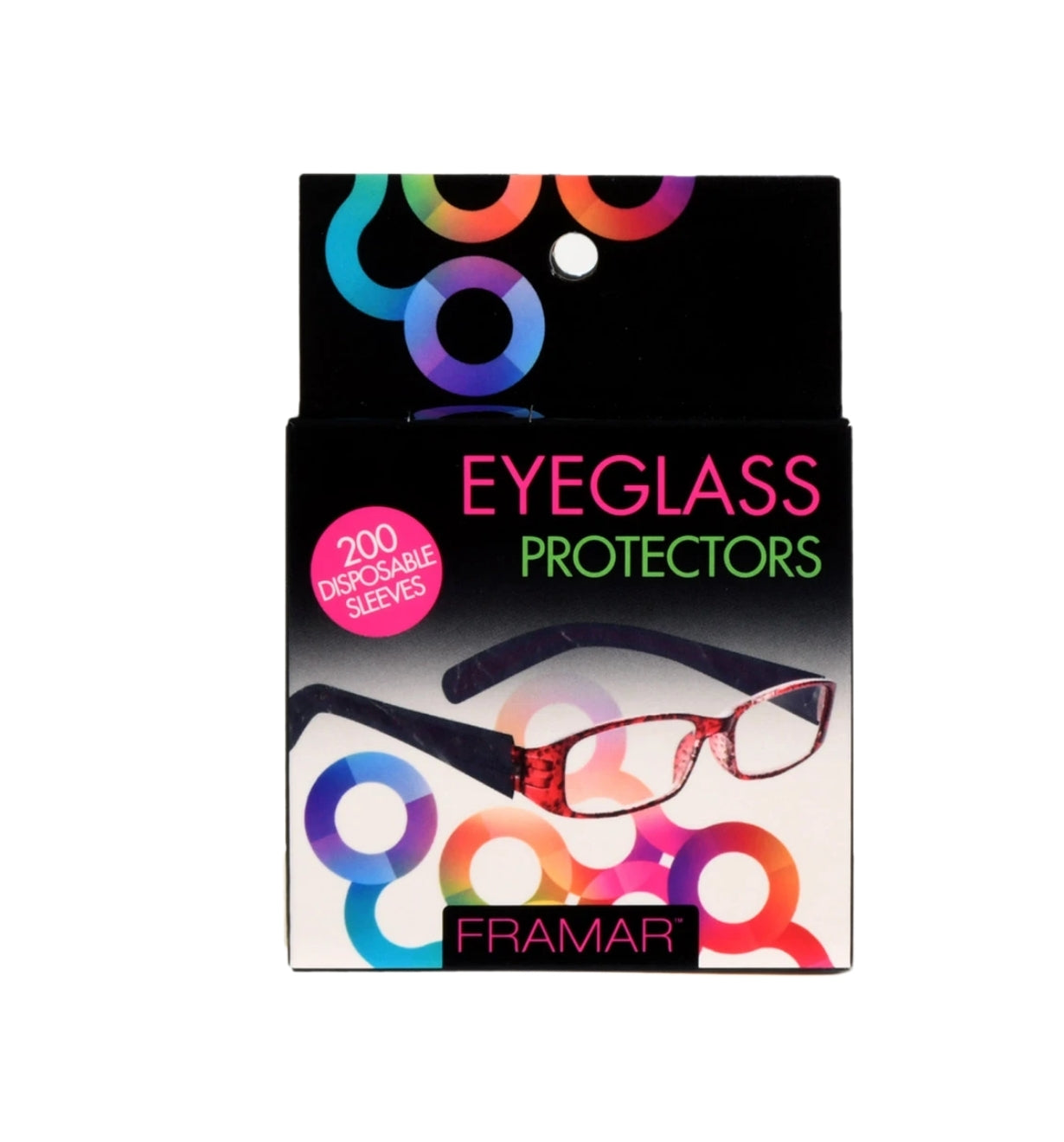 Framar Eyeglass Guards Black 200 Sleeves