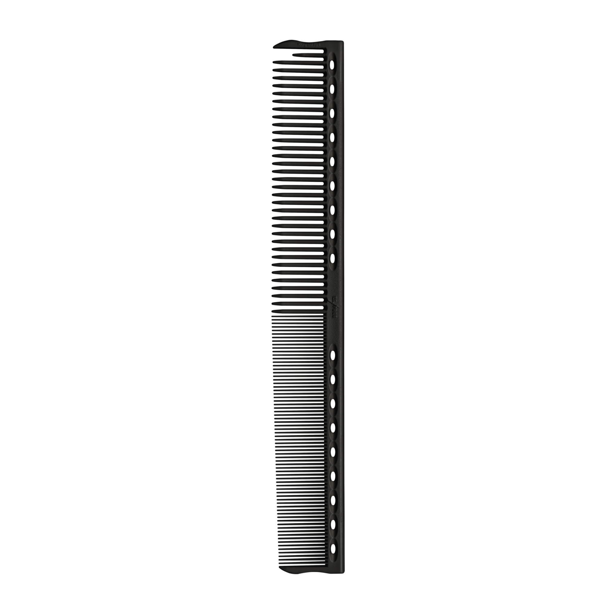 YS Park 220mm Precision Fine Cutting Comb - Carbon Black