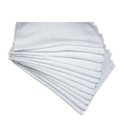 Barber Shave Towel - White (12) 28 x 45cm