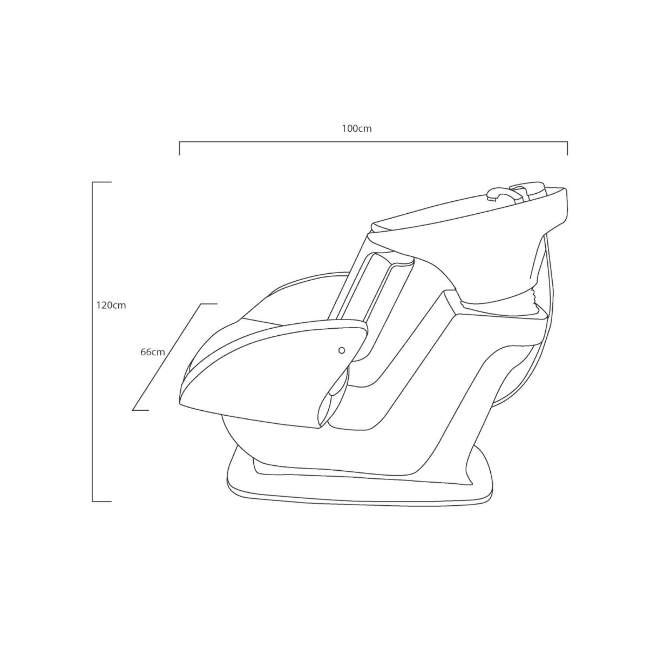 Harper Shampoo Unit C58 White Basin