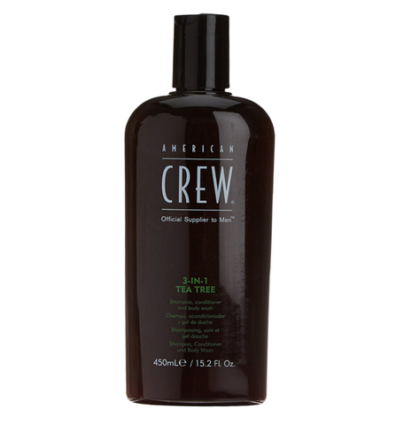 American Crew 3-in-1 Tea Tree Shampoo, Conditioner & Body Wash 450ml