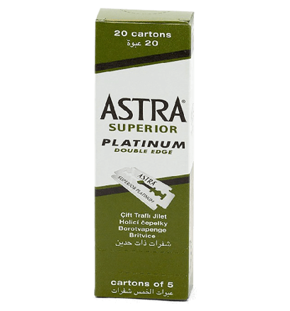Astra Platinum Blade Double Edge Box of 20 x 5