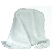 Barber Towel White with Blue Trim (pack of 10) 71 x 31cm