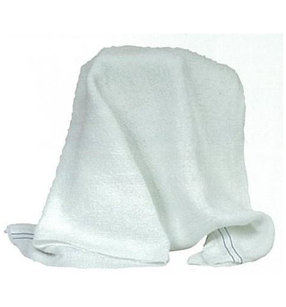Barber Towel White with Blue Trim (pack of 10) 71 x 31cm