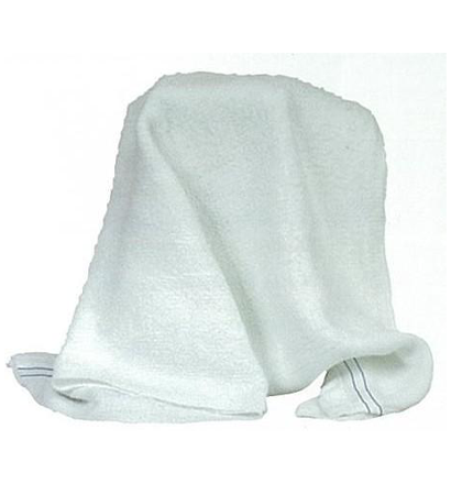 Barber Towel White with Blue Trim (pack of 10) 72 x 33cm