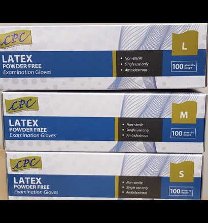 White Latex Glove - Large