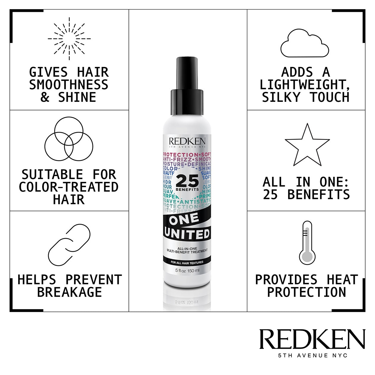 Redken One United All-In-One Multi-Benefit Treatment 25 150ml