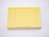 Salon Record Card Yellow (AMW)