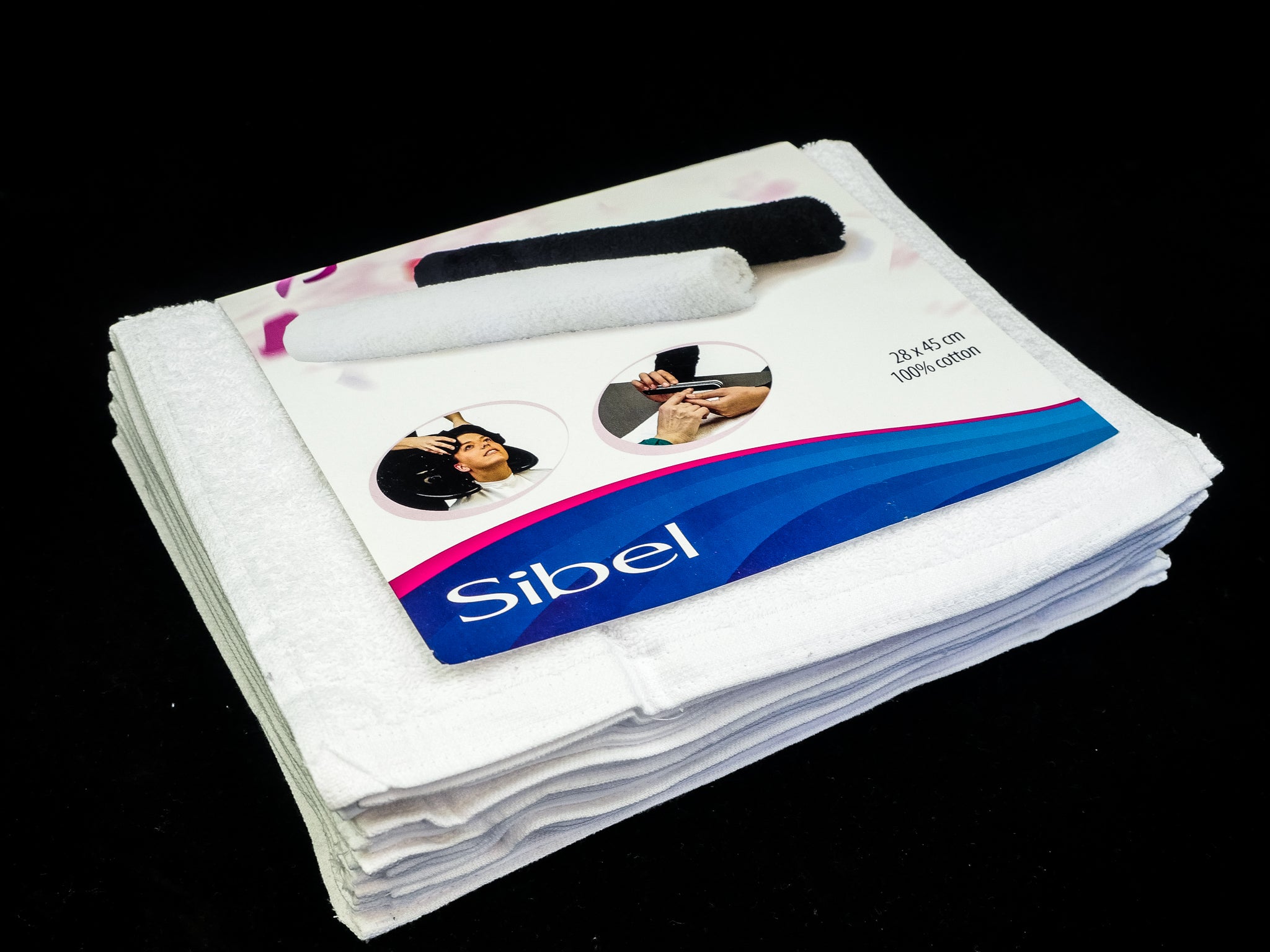 Barber Shave Towel - White (12) 28 x 45cm